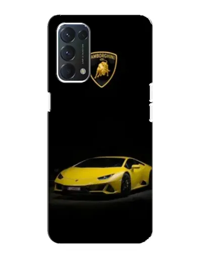 Чехол для OPPO F19 с картинкой «Lamborghini желтый акцент» Чехол для OPPO F19 с картинкой «Lamborghini желтый акцент»