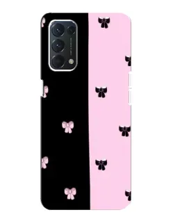Чехол для OPPO F19 с картинкой «Контрастные банты» Чехол для OPPO F19 с картинкой «Контрастные банты»