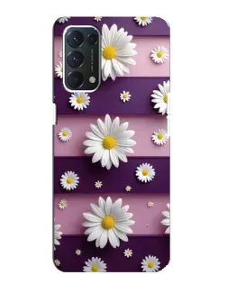 Чохол для OPPO F19 з картинкою «Ромашки на фіолетовому» Чохол для OPPO F19 з картинкою «Ромашки на фіолетовому»