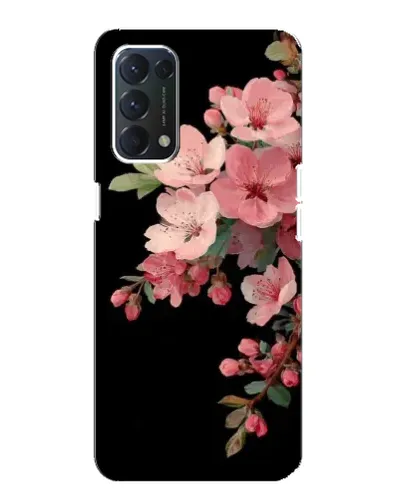 Чехол для OPPO F19 с картинкой «Розовая ветка сакуры»