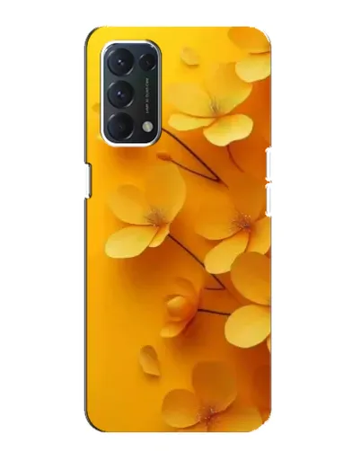 Чехол для OPPO F19 с картинкой «Золотые лепестки»