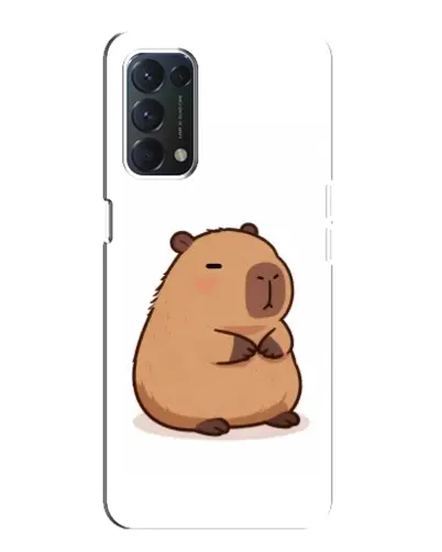 Чехол для OPPO F19 с картинкой «Толстенькая капибара»