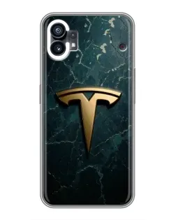 Чехол для OPPO F31 с картинкой «Мраморная Tesla Gold»