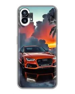 Чехол для OPPO F31 с картинкой «Audi — закат»