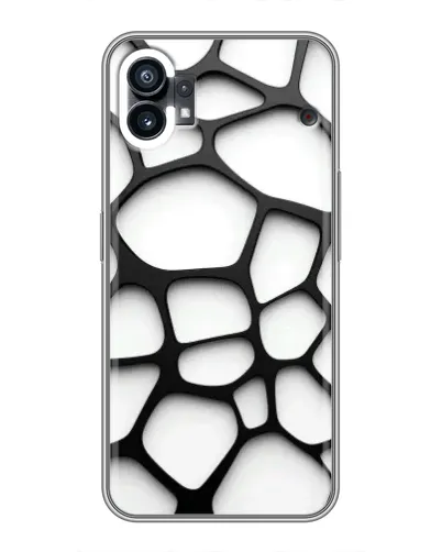 Чехол для OPPO F31 с картинкой «Белая объемная сетка»