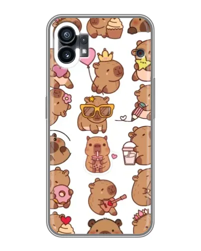 Чехол для OPPO F31 с картинкой «Стикерпак с капибарами» Чехол для OPPO F31 с картинкой «Стикерпак с капибарами»