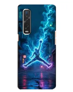 Чехол для OPPO Find X2 с картинкой «Jordan Gold Jumpman»
