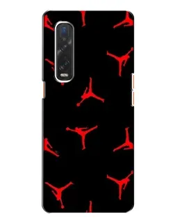 Чехол для OPPO Find X2 с картинкой «Jordan Red Pattern»
