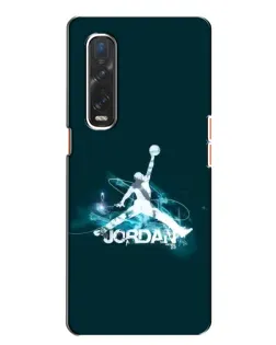 Чехол для OPPO Find X2 с картинкой «Jordan Blue Fire»