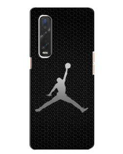 Чехол для OPPO Find X2 с картинкой «Jordan Dark Carbon»