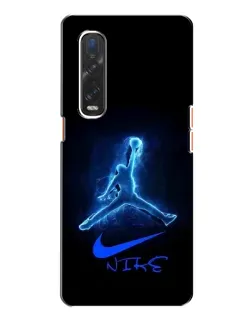 Чехол для OPPO Find X2 с картинкой «Jordan Neon Blue»