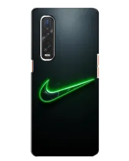 Чохол для OPPO Find X2 з картинкою «Неоновий контур Nike»