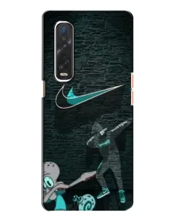 Чехол для OPPO Find X2 с картинкой «Спортивный арт Nike»