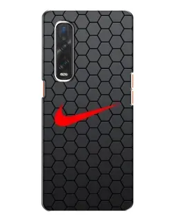 Чехол для OPPO Find X2 с картинкой «Nike — карбоновая сетка»