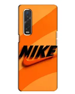 Чехол для OPPO Find X2 с картинкой «Оранжевый драйв Nike»