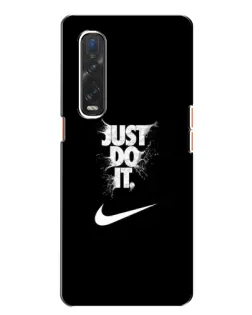 Чехол для OPPO Find X2 с картинкой «Текстовый принт Nike»