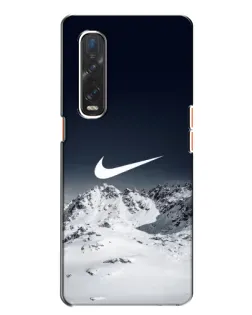 Чехол для OPPO Find X2 с картинкой «Nike — зимние горы»
