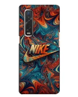 Чехол для OPPO Find X2 с картинкой «Nike в абстракции»