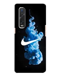 Чехол для OPPO Find X2 с картинкой «Nike и синий дым»