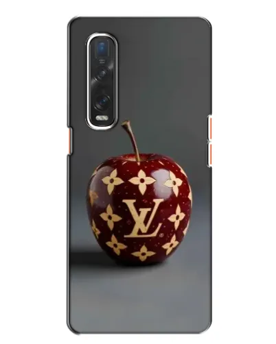Чехол для OPPO Find X2 с картинкой «Красное яблоко LV»