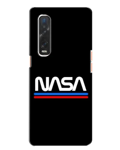 Чехол для OPPO Find X2 с картинкой «NASA — классика Red Blue» Чехол для OPPO Find X2 с картинкой «NASA — классика Red Blue»