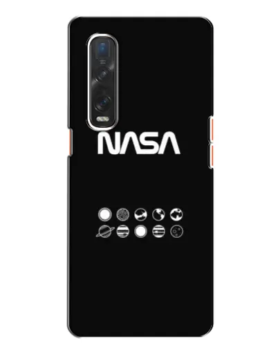 Чехол для OPPO Find X2 с картинкой «NASA — технический принт» Чехол для OPPO Find X2 с картинкой «NASA — технический принт»