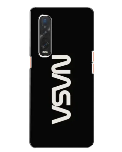 Чехол для OPPO Find X2 с картинкой «NASA — вертикальный логотип» Чехол для OPPO Find X2 с картинкой «NASA — вертикальный логотип»