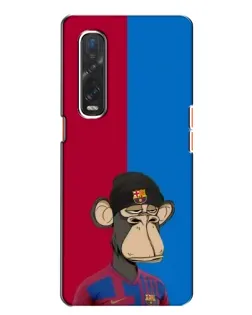 Чохол для OPPO Find X2 з картинкою «Bored Ape — фанат Барси»