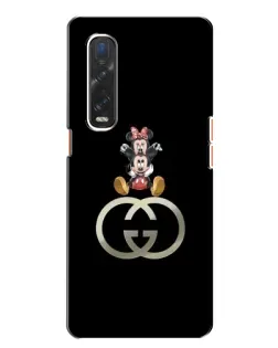 Чехол для OPPO Find X2 с картинкой «Минни Маус на лого» Чехол для OPPO Find X2 с картинкой «Минни Маус на лого»