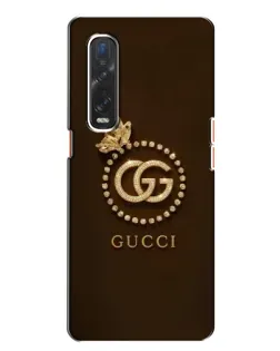 Чехол для OPPO Find X2 с картинкой «Gucci — золотая бабочка» Чехол для OPPO Find X2 с картинкой «Gucci — золотая бабочка»