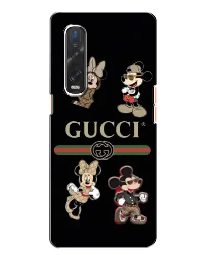 Чехол для OPPO Find X2 с картинкой «Gucci — герои Disney и монограмма» Чехол для OPPO Find X2 с картинкой «Gucci — герои Disney и монограмма»
