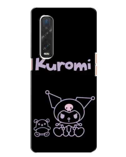 Чехол для OPPO Find X2 с картинкой «Kuromi — черный минимализм» Чехол для OPPO Find X2 с картинкой «Kuromi — черный минимализм»