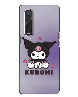 Чехол для OPPO Find X2 с картинкой «Kuromi — фиолетовый арт»