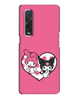 Чехол для OPPO Find X2 с картинкой «Kuromi и My Melody»
