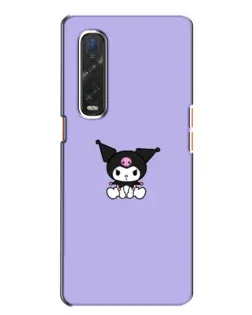 Чехол для OPPO Find X2 с картинкой «Kuromi — фиолетовый минимализм»