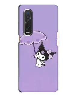 Чехол для OPPO Find X2 с картинкой «Kuromi с зонтиком»
