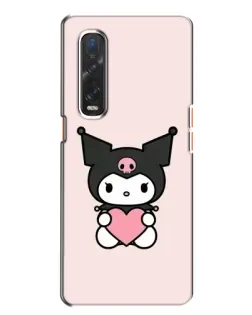 Чехол для OPPO Find X2 с картинкой «Kuromi и сердце»