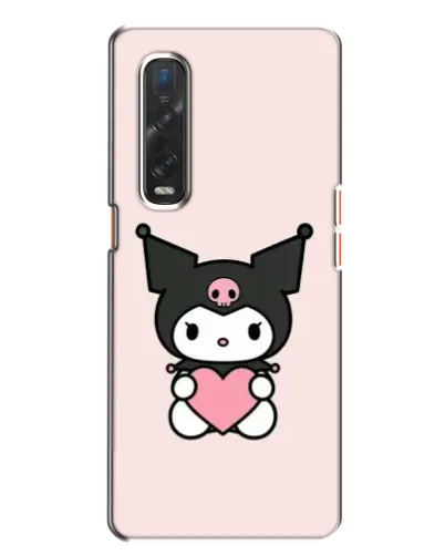 Чехол для OPPO Find X2 с картинкой «Kuromi и сердце» Чехол для OPPO Find X2 с картинкой «Kuromi и сердце»