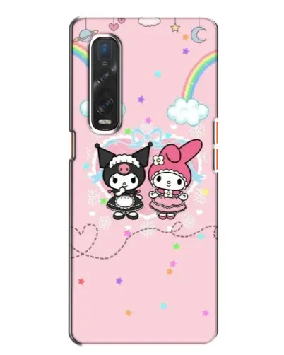Чехол для OPPO Find X2 с картинкой «My Melody и Kuromi» Чехол для OPPO Find X2 с картинкой «My Melody и Kuromi»
