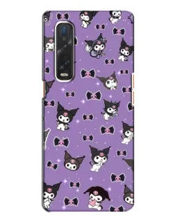 Чехол для OPPO Find X2 с картинкой «Kuromi — паттерн»
