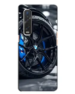 Чехол для OPPO Find X2 с картинкой «Колесо BMW вблизи»
