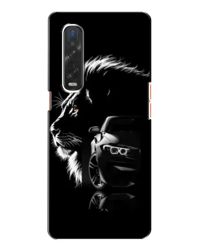 Чехол для OPPO Find X2 с картинкой «BMW и лев» Чехол для OPPO Find X2 с картинкой «BMW и лев»