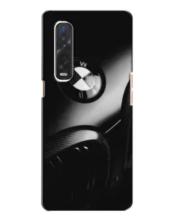 Чехол для OPPO Find X2 с картинкой «Эмблема BMW — макро»