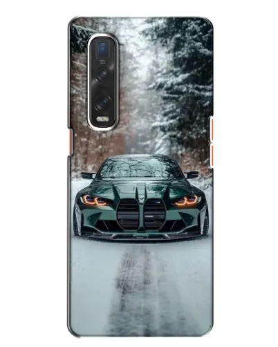 Чехол для OPPO Find X2 с картинкой «BMW в зимнем лесу» Чехол для OPPO Find X2 с картинкой «BMW в зимнем лесу»