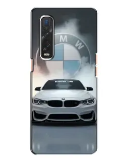 Чехол для OPPO Find X2 с картинкой «BMW в белом дыму»