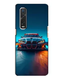 Чехол для OPPO Find X2 с картинкой «BMW — огни неона»
