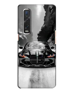 Чехол для OPPO Find X2 с картинкой «BMW — акварельный дрифт»