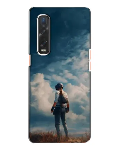 Чехол для OPPO Find X2 с картинкой «Герой PUBG на скале» Чехол для OPPO Find X2 с картинкой «Герой PUBG на скале»
