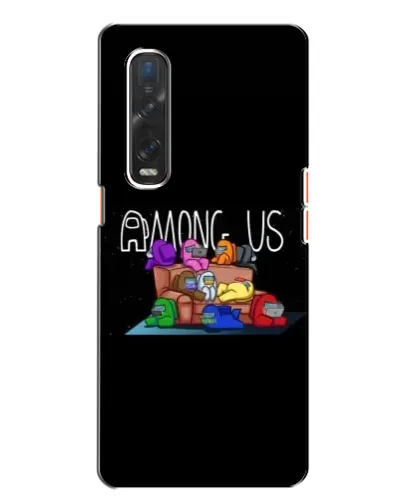 Чехол для OPPO Find X2 с картинкой «Логотип Among Us»