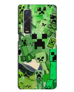 Чохол для OPPO Find X2 з картинкою «Кріпери Minecraft» Чохол для OPPO Find X2 з картинкою «Кріпери Minecraft»